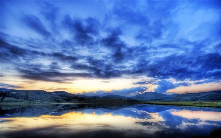 Krajobrazy - Yellowstone_sunset_1440 x 900 widescreen.jpg