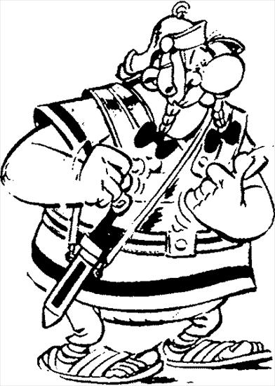 Asterix i Obelix - Asterix - kolorowanka 20.gif