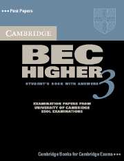  BEC - The Business English Certificates  - BEC Higher 3 Students Book with Answers audio.jpg