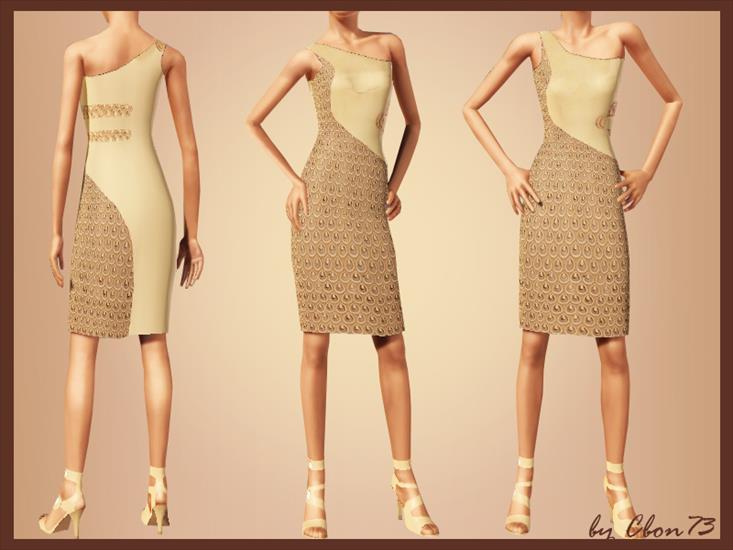 Formalne - Nude Color Cocktail Dress.jpg