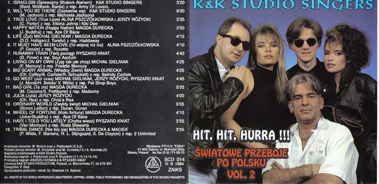 K  K Studio Singers - Hit, Hit, Hurra  - Światowe Przeboje Po Polsku Vol.2 - okladka.jpg