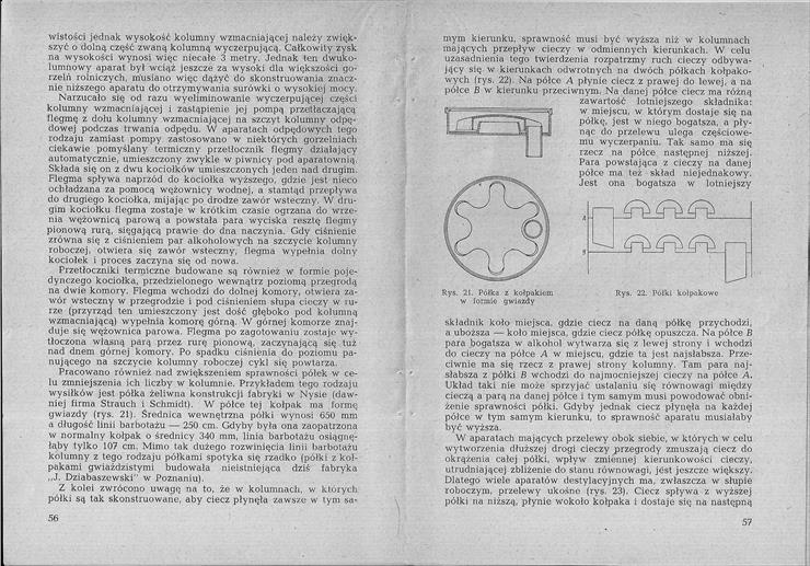 Destylacja i aparaty destylacyjne w gorzelnictwie - S. Kamienny - str 56 - 57.jpg