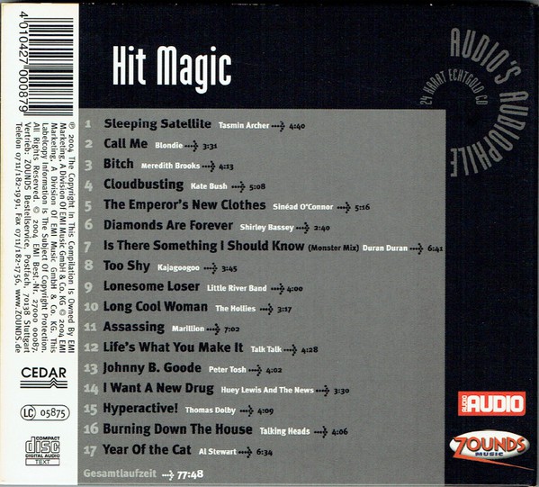 Audios Audiophile Vol.22 - Hit Magic 2004 - Audios Audiophile Vol.22_Hit Magic_Back.jpg